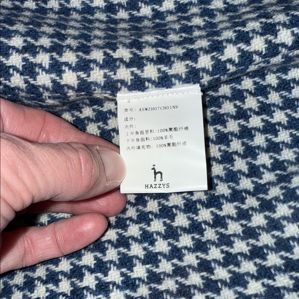 Navy blue short trenchcoat preppy classic nautical timeless high quality est S - Picture 8 of 14